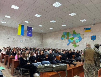 Зустріч студентів із представниками батальйону спеціальних операцій «Еней»