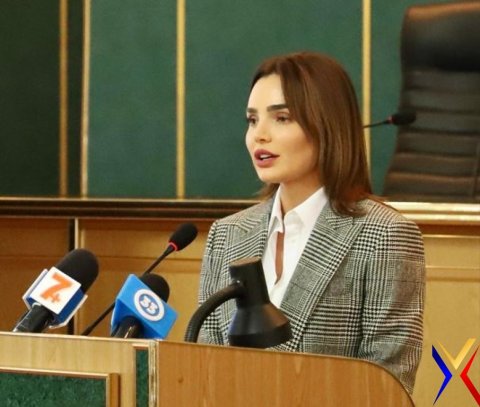 Гостьова лекція голови Хмельницької обласної ради Віолети Олександрівни ЛАБАЗЮК