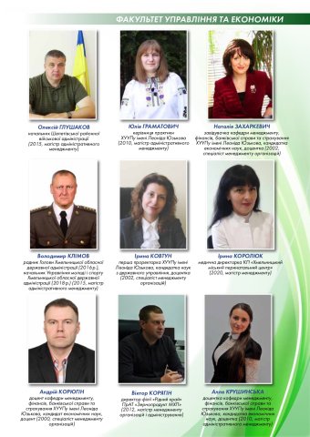 Факультет управління та економіки